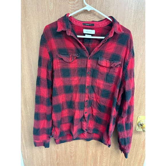 Urban Outfitters Other - Women’s Urban Outfitters Flannel Shirt Size L Red Black Plaid